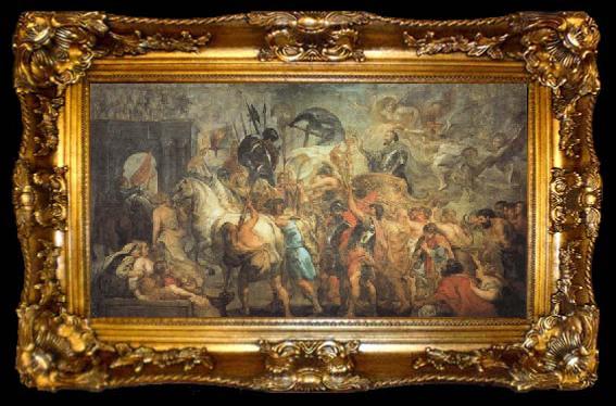 framed  Peter Paul Rubens The Triumphal Entrance of Henry IV into Paris, ta009-2
